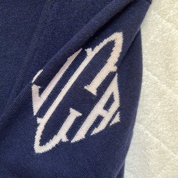 Queen Cashmere Women Cardigan Sweater, Dark Blue, Size M - Picture 2 of 9